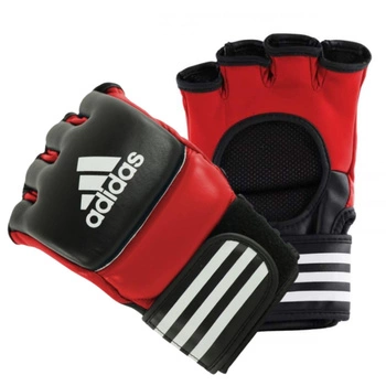 Rękawice treningowe Adidas Pro do walk MMA skóra naturalna czerwone