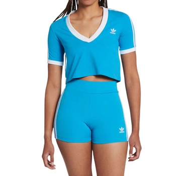 Koszulka damska Adidas Aeroknit Seamless krótka sportowa niebieska