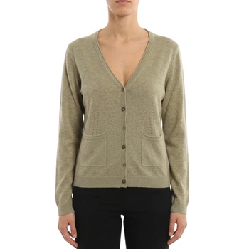 Sweter damski Rodier rozpinany wełna merino beżowy r. M