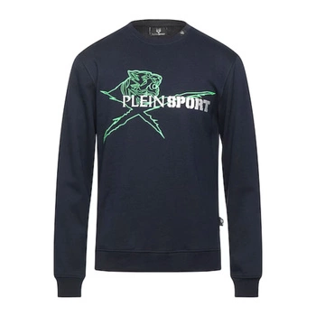 Bluza męska Plein Sport Crew Neck Sweater granatowa klasyczna sportowa