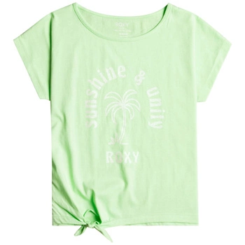 Koszulka dziewczęca Roxy Pura Playa z krótkim rękawem zielona
