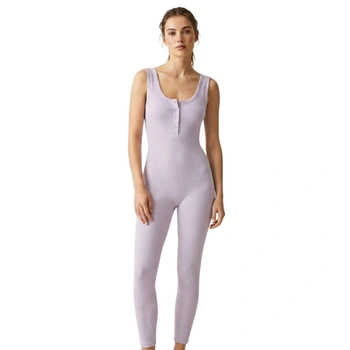 Kombinezon damski Zara Limitless Contour Catsuit dopasowany fioletowy r. M/L
