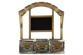 Skrzynka na kwiaty Holz drewniana kwietnik ozdobna 38 cm x 33 cm