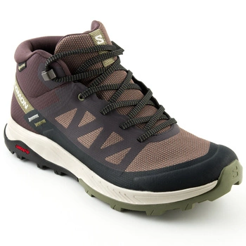 Buty damskie Salomon Outrise Mid Gtx W trekkingowe brązowe