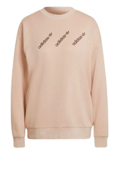 Bluza damska Adidas Crew beżowa bawełniana