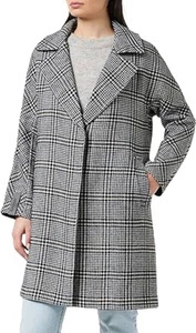 Płaszcz damski Superdy Koben Wool wełniany szary w kratkę