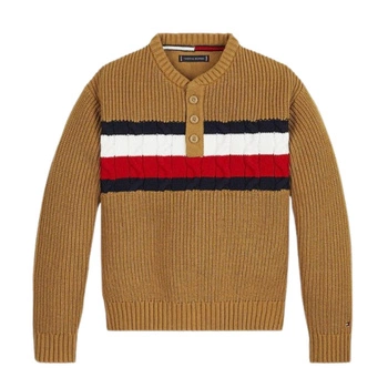 Sweter dziecięcy Tommy Hilfiger Global Stripe Henley