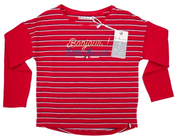 Koszulka dziewczęca Little Marcel bawełniana z długim rękawem