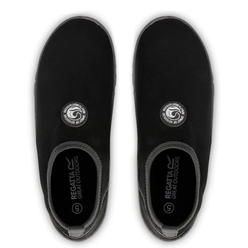 Buty do wody dziecięce Regatta Jetty wsuwane czarne