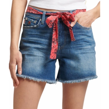 Spodenki damskie Superdry Vintage Mid Rise Slim szorty jeansowe