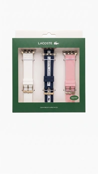 Pasek silikonowy Lacoste do zegarka Apple Watch 38/40 mm zestaw 3 sztuki
