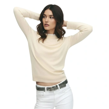Sweter damski Zara elegancki beżowy r. M