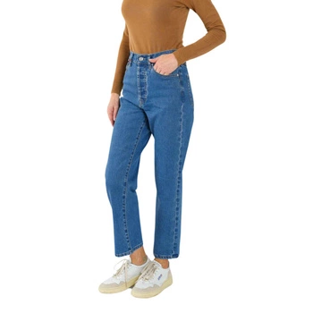 Spodnie damskie jeansowe F.A.M. Paris Pola jeansy bawełniane