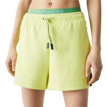 Spodenki damskie Lacoste sportowe dresowe limonkowe r. 34