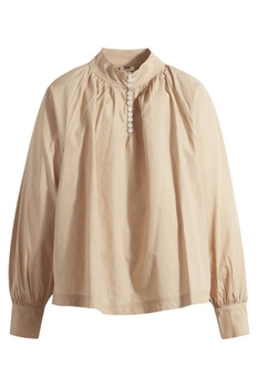 Bluzka damska Levi's Gillian Mockneck ze stójką beżowa