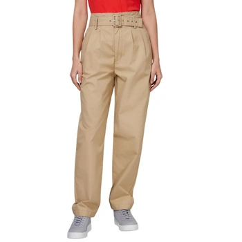 Spodnie damskie materiałowe Levi's o kroju Loose Taper beżowe r. W33