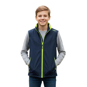 Kamizelka ochronna dziecięca CMP sportowa softshell sportowa granatowa