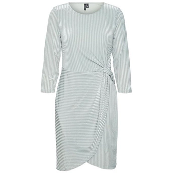 Sukienka damska Vero Moda Mella elegancka zielona welurowa