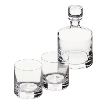 Komplet do whisky Casa Giorgio Armani karafka + 2 szklanki kryształ