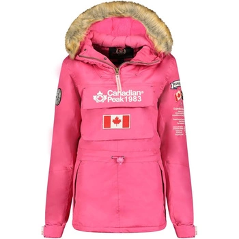 Kurtka dziewczęca Canadia Peak Banapeak parka z kapturem zimowa różowa