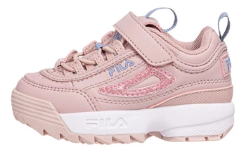 Buty dziewczęce Fila Disruptor sneakersy różowe na rzepy