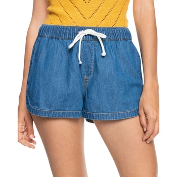Spodenki damskie Roxy New Impossible Denim jeansowe bawełniane krótkie