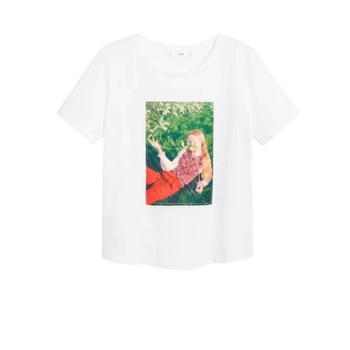 Koszulka damska Mango Girlbits T-Shirt bawełniana z printem r. XS
