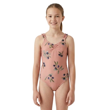 Strój kąpielowy dziewczęcy Zara jednoczęściowy różowy