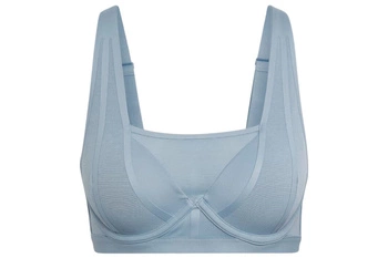 Biustonosz damski Adidas Impact Luxe sportowy niebieski