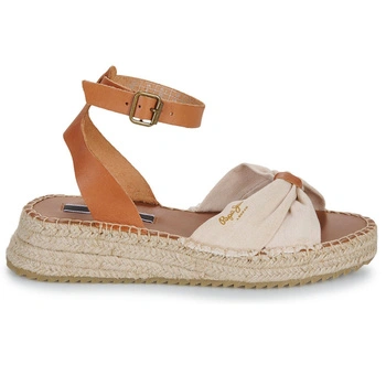 Espadryle damskie Pepe Jeans Kate One na platformie brązowe