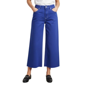 Spodnie damskie United Colors Of Benetton 7/8 szerokie 7/8 fioletowe