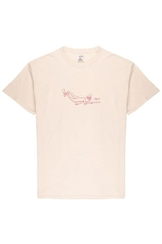 Koszulka męska Poler Scuba Steve bawełniana ecru