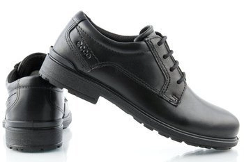 Buty dziecięce Ecco Cohen skórzane eleganckie czarne