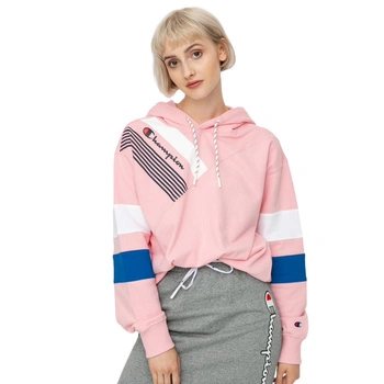 Bluza damska Champion Sweatshirt HD bawełniana z kapturem różowy r. XS