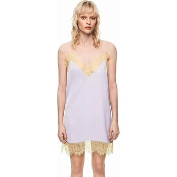Sukienka damska Pepe Jeans x Dua Lipa Nicole bieliźniana fioletowa