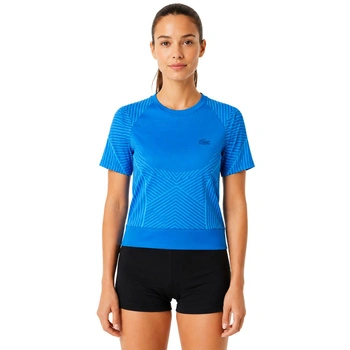 Koszulka damska Lacoste sportowa treningowa niebieska r. L
