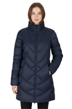 Płaszcz damski Cmp parka puchowa pikowana granatowa