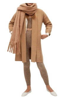 Sweter damski Mango Saint narzutka ciepły dlugi r. M
