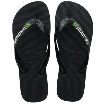 Klapki unisex Havaianas Brasil Logo japonki czarne