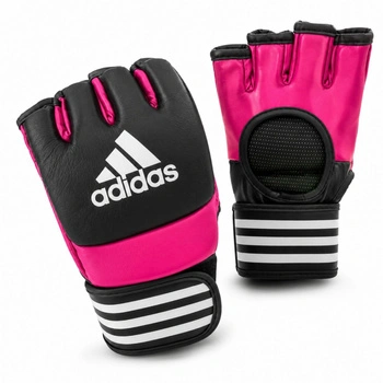 Rękawice treningowe Adidas Pro do walk MMA skóra naturalna różowe r. L