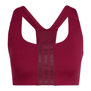 Biustonosz damski Adidas Powerimpact Training top sportowy bordowy