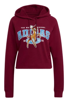 Bluza damska Adidas Disney Bambi bordowa bawełniana