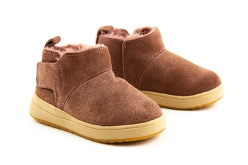 Buty dziecięce Zara Kids brązowe skórzane na rzepy r. 22