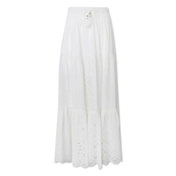Spódnica damska Pepe Jeans Jodie Boho Maxi biała ażurowa
