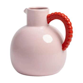 Dzbanek do herbaty &k Amsterdam Perle ceramiczny różowy 2,5 L