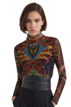 Bluzka damska Desigual by Mr. Christian Lacroix Varsowia wzorzysta