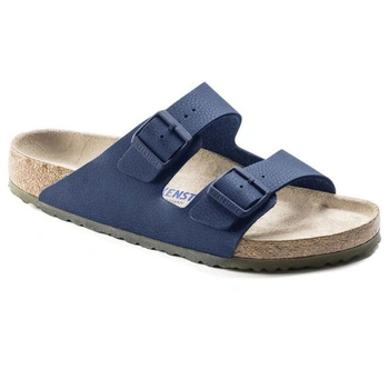 Klapki męskie Birkenstock Arizona z miękką wkładką granatowe r. 43