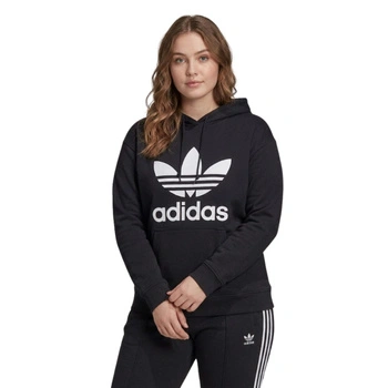 Bluza damska Adidas Frefoil Hoodie z kapturem plus size kangurka