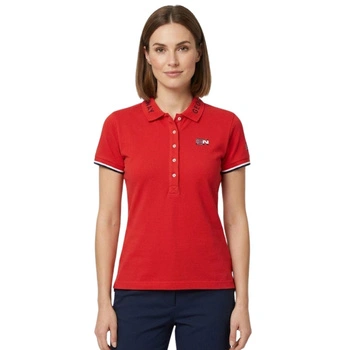 Koszulka damska Geographical Norway Kanolet polówka czerwona r. XXL