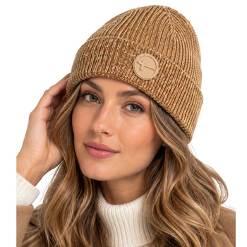 Czapka zimowa damska Tamaris Knit beanie dzianinowa z wełną beżowa